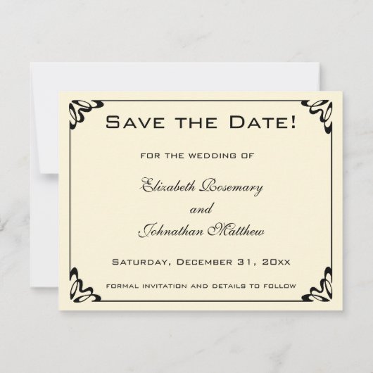 Sistine Madonna del Sasso Save The Date (Rückseite)