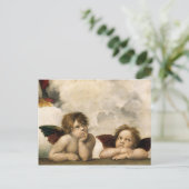 Sistine Madonna Detail, Raphael Postkarte (Stehend Vorderseite)