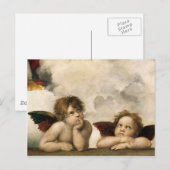 Sistine Madonna Detail, Raphael Postkarte (Vorne/Hinten)