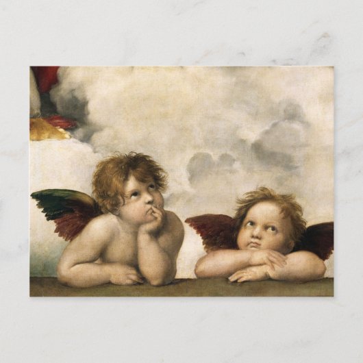 Sistine Madonna Detail, Raphael Postkarte (Vorderseite)