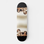 Sistine Madonna Engel-Denken Skateboard (Vorderseite)