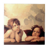 Sistine Madonna Engel Raffaelo Sanzio Fliese (Vorderseite)