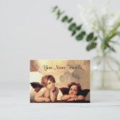 Sistine Madonna Engel Raffaelo Sanzio Visitenkarte (Stehend Vorderseite)