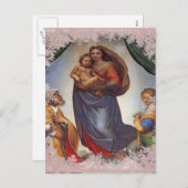 Sistine Madonna Holiday Feiertagspostkarte (Vorne/Hinten)