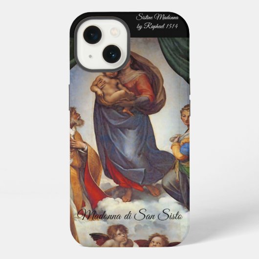 Sistine Madonna iPhone Hülle (Rückseite)