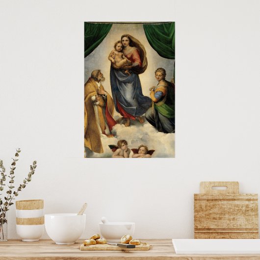 Sistine Madonna Poster (Küche)