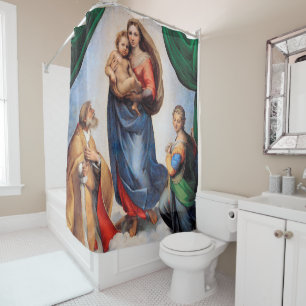 Sistine Madonna, Raphael Duschvorhang