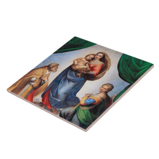 Sistine Madonna, Raphael Fliese (Seite)