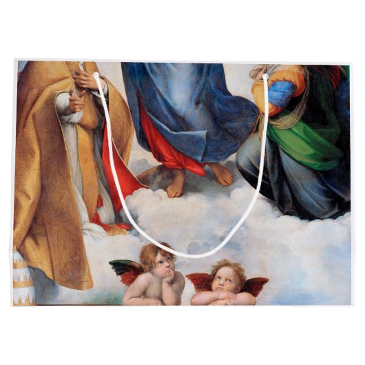 Sistine Madonna, Raphael Große Geschenktüte (Rückseite)