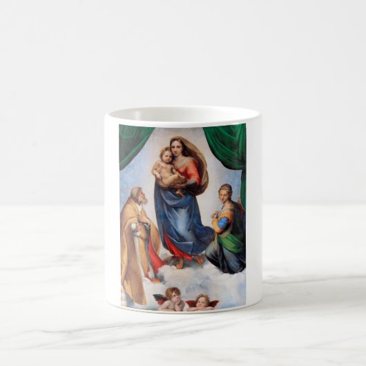 Sistine Madonna, Raphael Kaffeetasse (Mittel)