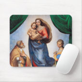 Sistine Madonna, Raphael Mousepad (Mit Mouse)