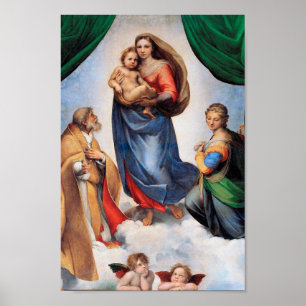 Sistine Madonna, Raphael Poster