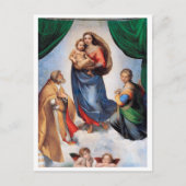 Sistine Madonna, Raphael Postkarte (Vorderseite)