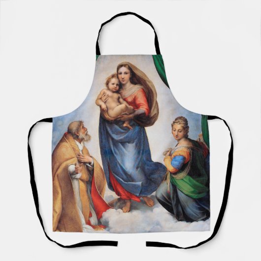 Sistine Madonna, Raphael Schürze (Vorderseite)