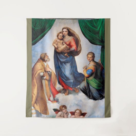 Sistine Madonna, Raphael Wandteppich (Vorderseite)