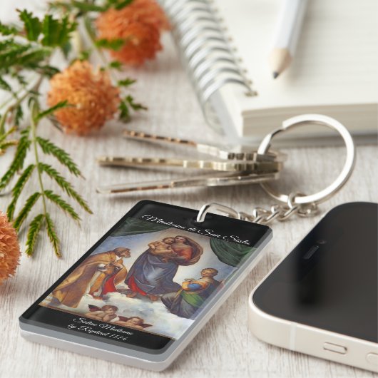 Sistine Madonna Schlüsselanhänger (Vorderseite rechts)