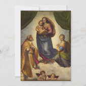 Sistine Madonna von Rapahel Einladung (Vorderseite)