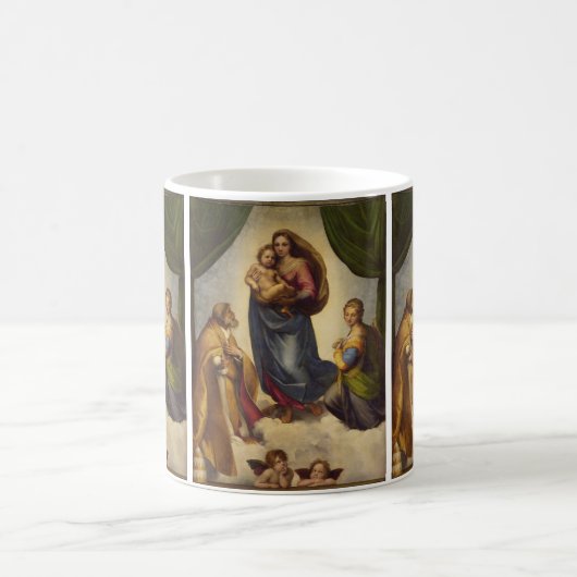 Sistine Madonna von Rapahel Kaffeetasse (Mittel)