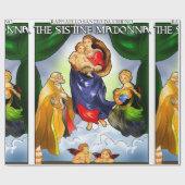 Sistine Madonna Wrapping Paper Geschenkpapier (Flach)