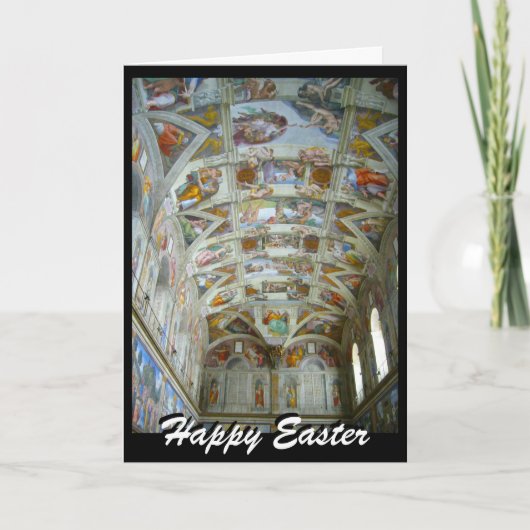 sistine Ostern Feiertagskarte (Vorderseite)