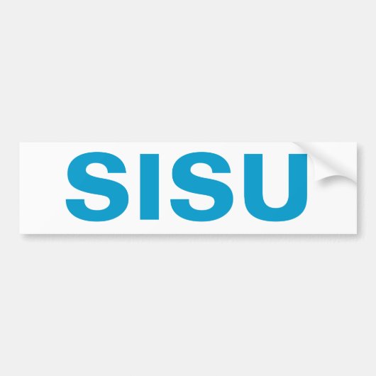 Sisu Autoaufkleber-obere Halbinsel MI Finnland Autoaufkleber (Vorne)