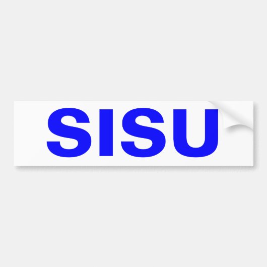 Sisu Autoaufkleber-obere Halbinsel MI Finnland Autoaufkleber (Vorne)