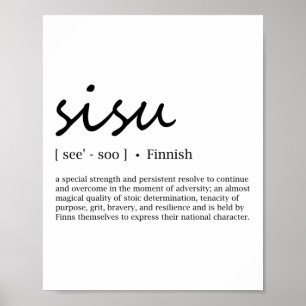 Sisu-Definition Poster
