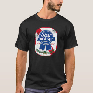 Sisu Finnisch Finnland Suomi Vintage Klassisch Ret T-Shirt