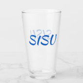 SISU Finnische Glasscheibe (Alternativer Schriftar Glas (Rückseite)