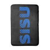 SISU Finnische Sauna Bath Mat (Schwarz) Badematte (Vorderseite Vertikal)