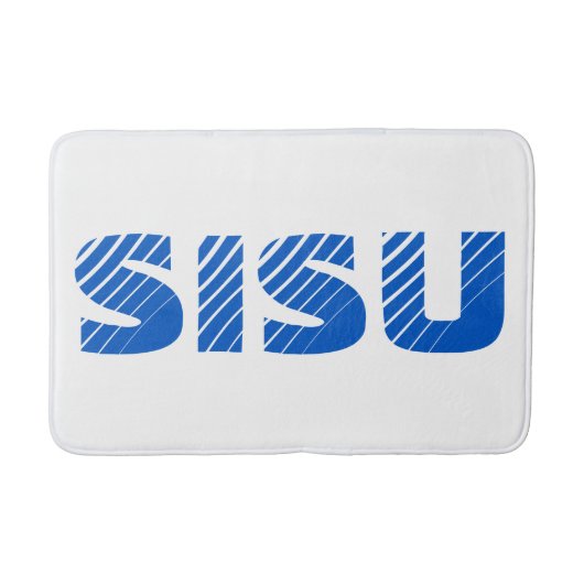 SISU Finnische Sauna Bath Mat (Weiß) Badematte (Vorderseite)