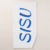 SISU Finnisches Badetuch (weiß) Badehandtuch (Badehandtuch)