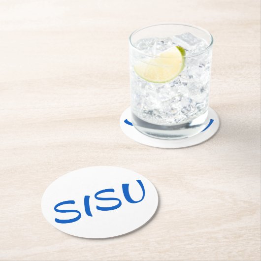 SISU Finnisches Untersetzer Set (6 runde Untersetz (Vor Ort)