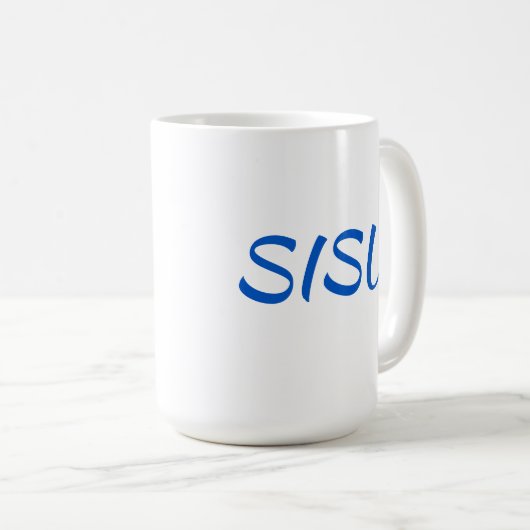 SISU Finnish Coffee Tasse (15 oz) (VorderseiteRechts)