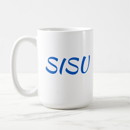 SISU Finnish Coffee Tasse (15 oz) (Links)