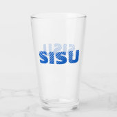 SISU Finnish Glass Tumbler Glassware (Rückseite)