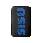 SISU Finnish Sauna Bath Mat (Schwarz)Klein) Badematte (Vorderseite Vertikal)