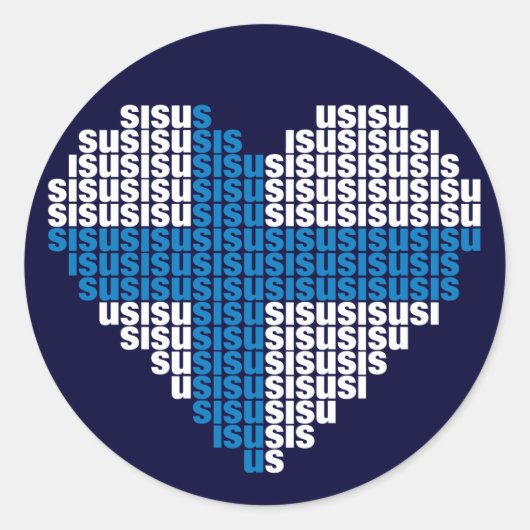 Sisu Heart Sticker (Vorderseite)