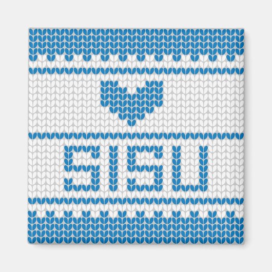 Sisu Heart Strick Magnet 1 (Vorne)