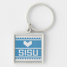 Sisu Herz-Strick-Schlüsselanhänger 2