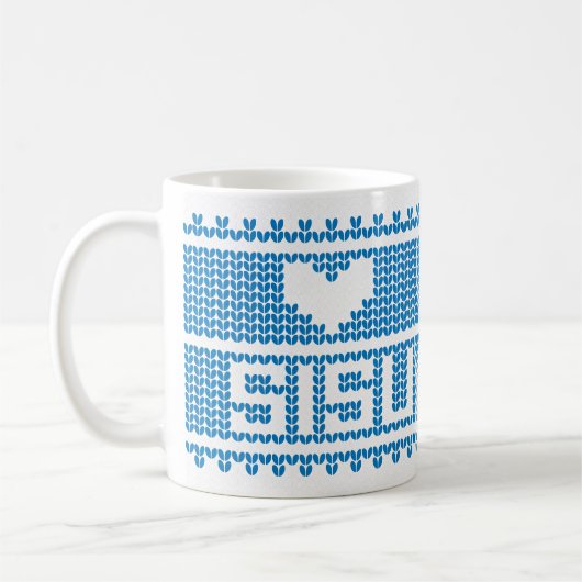 Sisu Herz-Strick-Tasse 2 Kaffeetasse (Links)