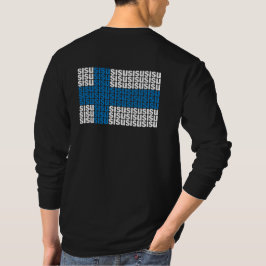 Sisu hintere grundlegende lange Hülse T-Shirt