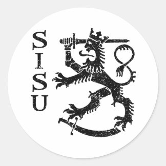 SISU RUNDER AUFKLEBER
