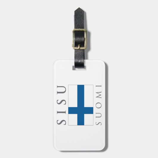 Sisu Suomi Gepäckanhänger (Vorderseite vertikal)