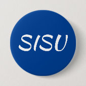 SISU-Taste (rund) Blau; Finnische Schaltfläche) Button (Vorderseite)