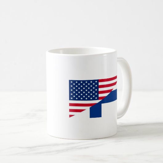 Sisu u. Kaffee mit Flaggen Kaffeetasse (VorderseiteRechts)