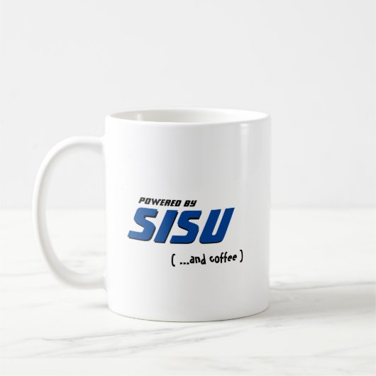 Sisu u. Kaffee mit Flaggen Kaffeetasse (Links)