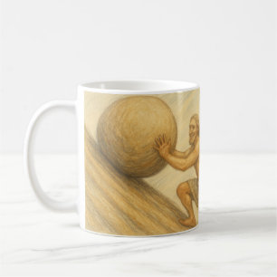 Sisyphus glücklich kaffeetasse
