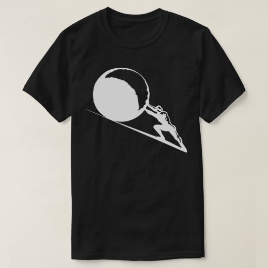 Sisyphus Griechisch Mythologie Sisyphus T-Shirt (Design vorne)