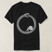 Sisyphus in einer Schlange Ouroboros Unisex Philos T-Shirt (Design vorne)